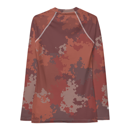 Michigan Upper Peninsula Rash Guard (w/ UP Outline) | Women's - Ore Dock Camo