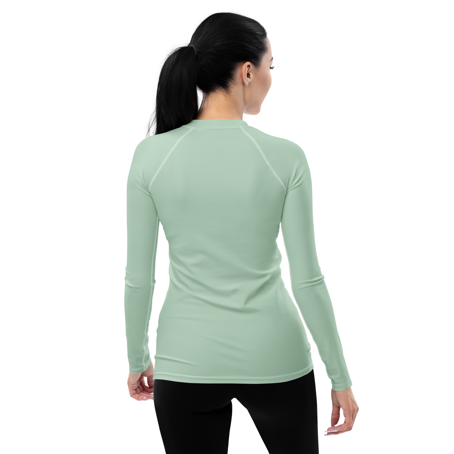 Michigan Upper Peninsula Rash Guard (w/ UP Outline) | Women's - Sea Green