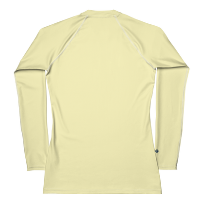 Michigan Upper Peninsula Rash Guard (w/ UP Outline) | Women's - Canary Yellow