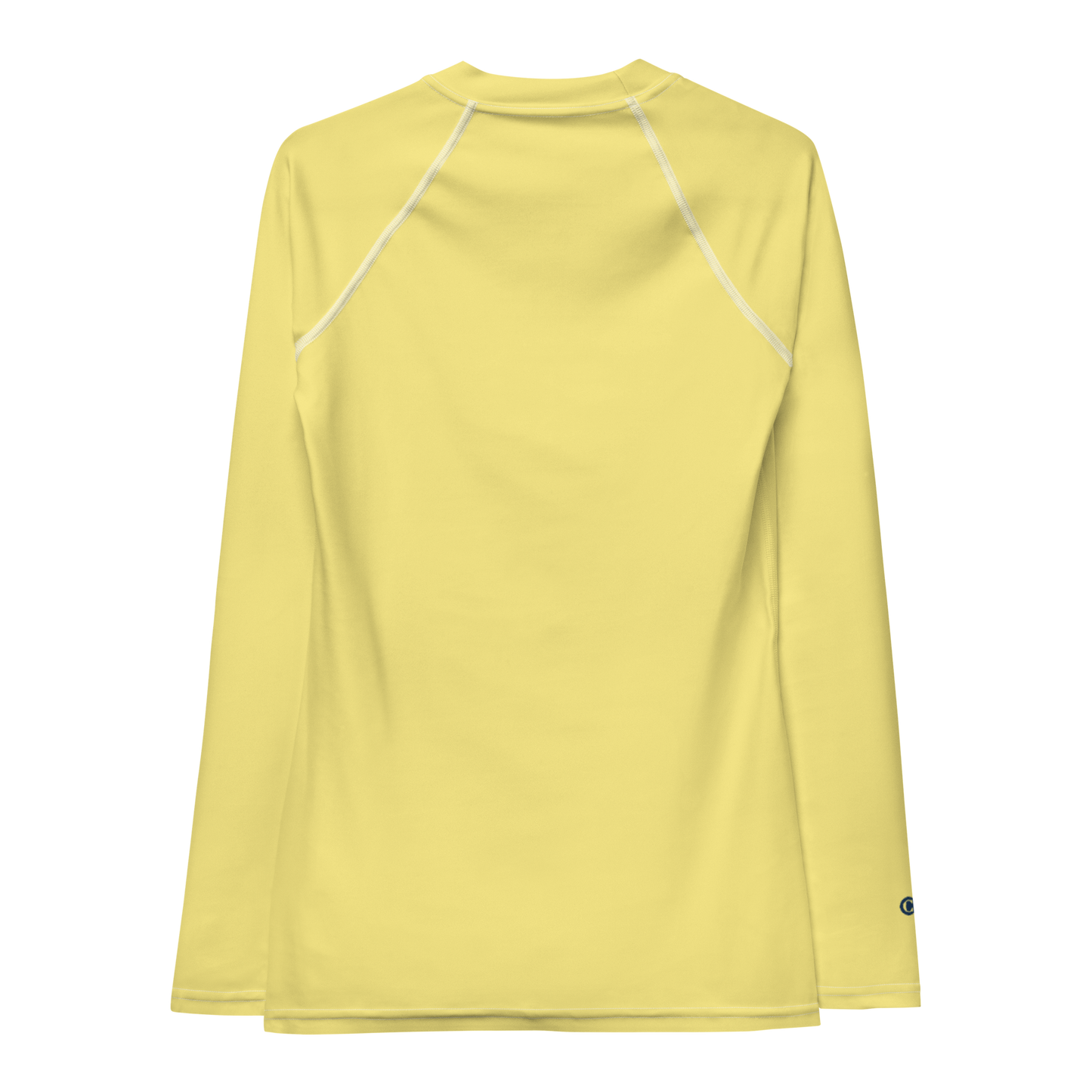 Michigan Upper Peninsula Rash Guard (w/ UP Outline) | Women's - Cherry Yellow