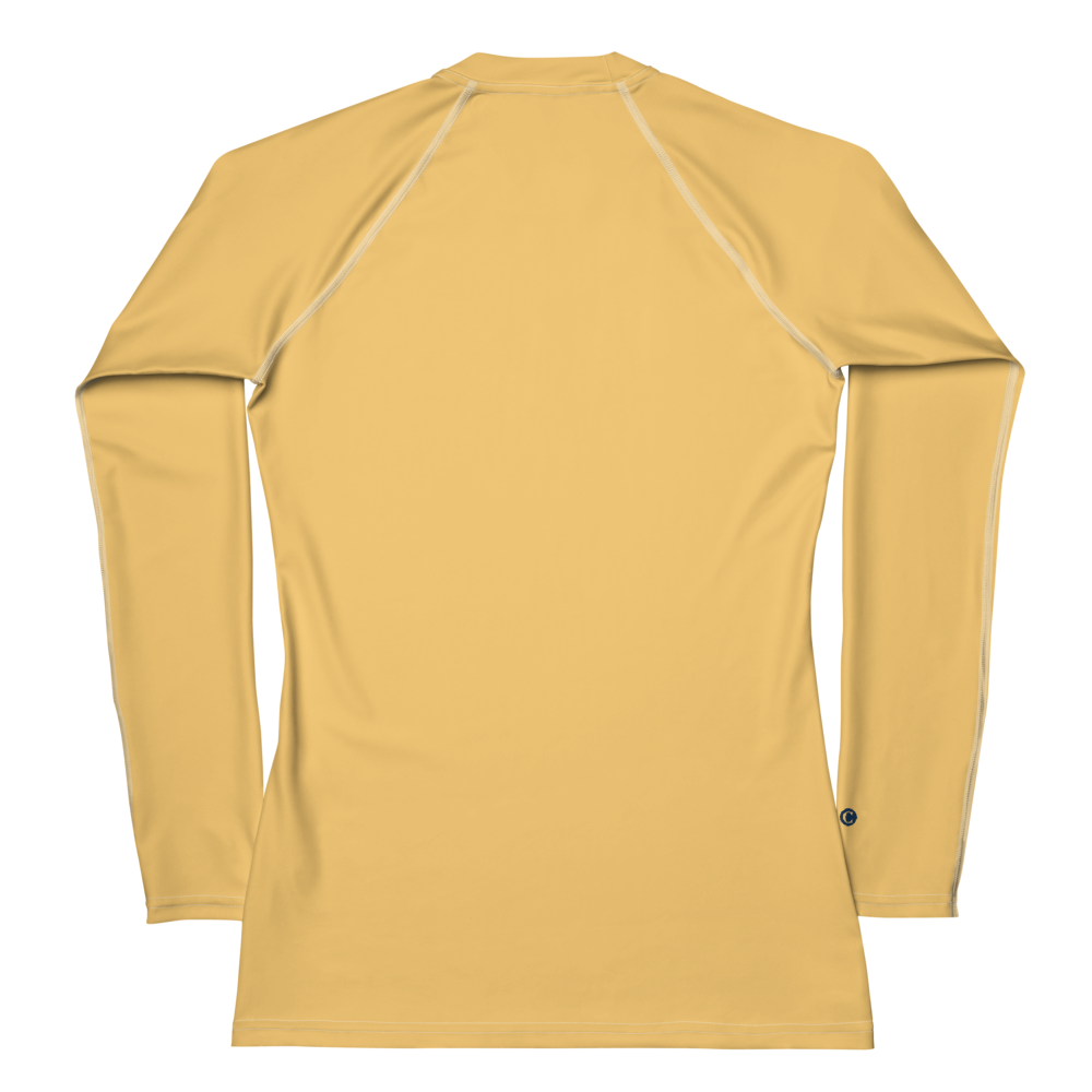 Michigan Upper Peninsula Rash Guard (w/ UP Outline) | Women's - Citrine