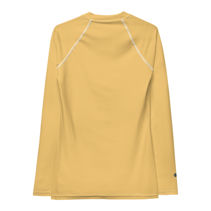 Michigan Upper Peninsula Rash Guard (w/ UP Outline) | Women's - Citrine