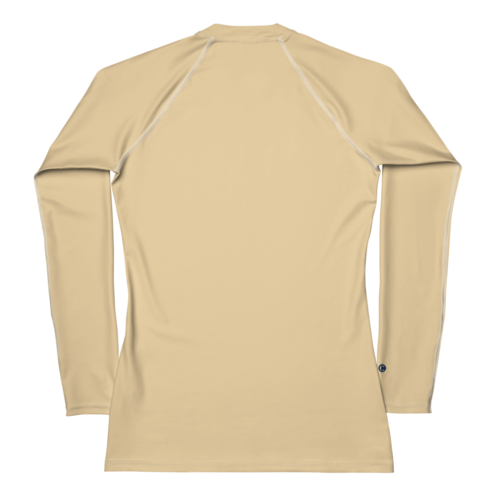 Michigan Upper Peninsula Rash Guard (w/ UP Outline) | Women's - Maple Color