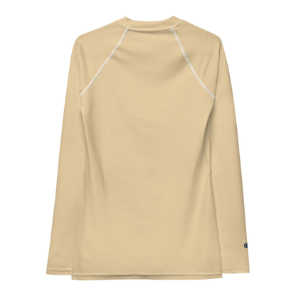 Michigan Upper Peninsula Rash Guard (w/ UP Outline) | Women's - Maple Color