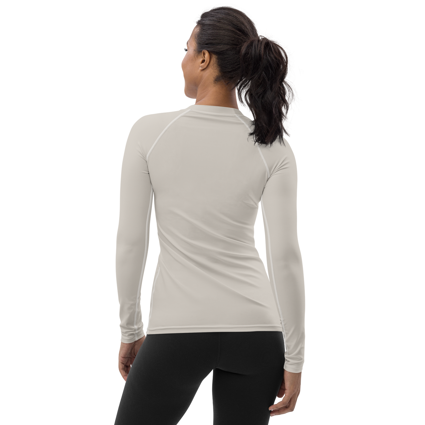 Michigan Upper Peninsula Rash Guard (w/ UP Outline) | Women's - Canvas Color