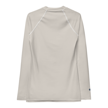 Michigan Upper Peninsula Rash Guard (w/ UP Outline) | Women's - Canvas Color