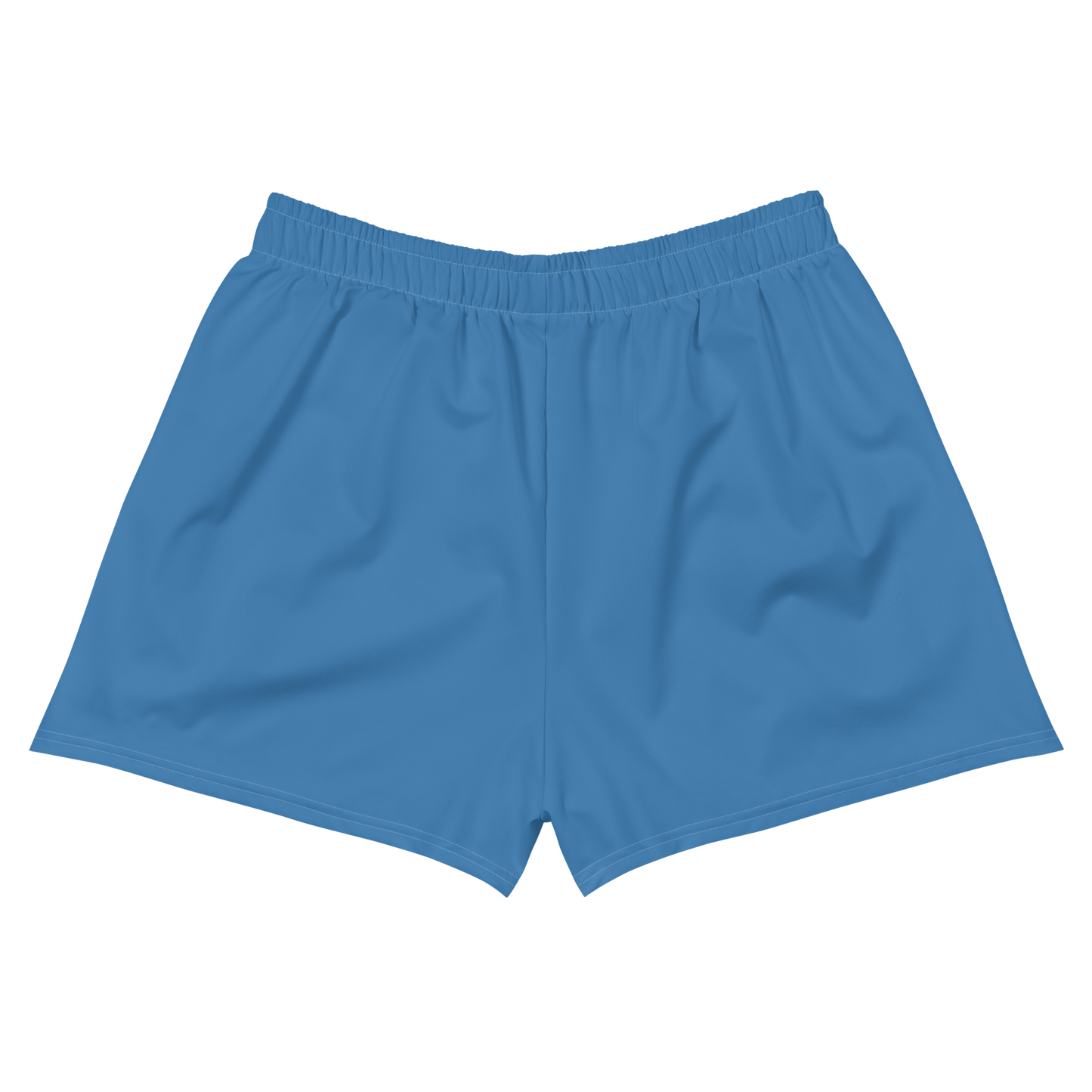 Michigan Upper Peninsula Athletic Shorts (w/ UP USA Flag Outline) | Women's - Lake Superior Blue