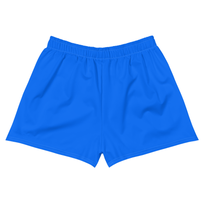 Michigan Upper Peninsula Athletic Shorts (w/ UP USA Flag Outline) | Women's - Motor Town Blue