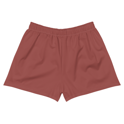 Michigan Upper Peninsula Athletic Shorts (w/ UP USA Flag Outline) | Women's - Ore Dock Red