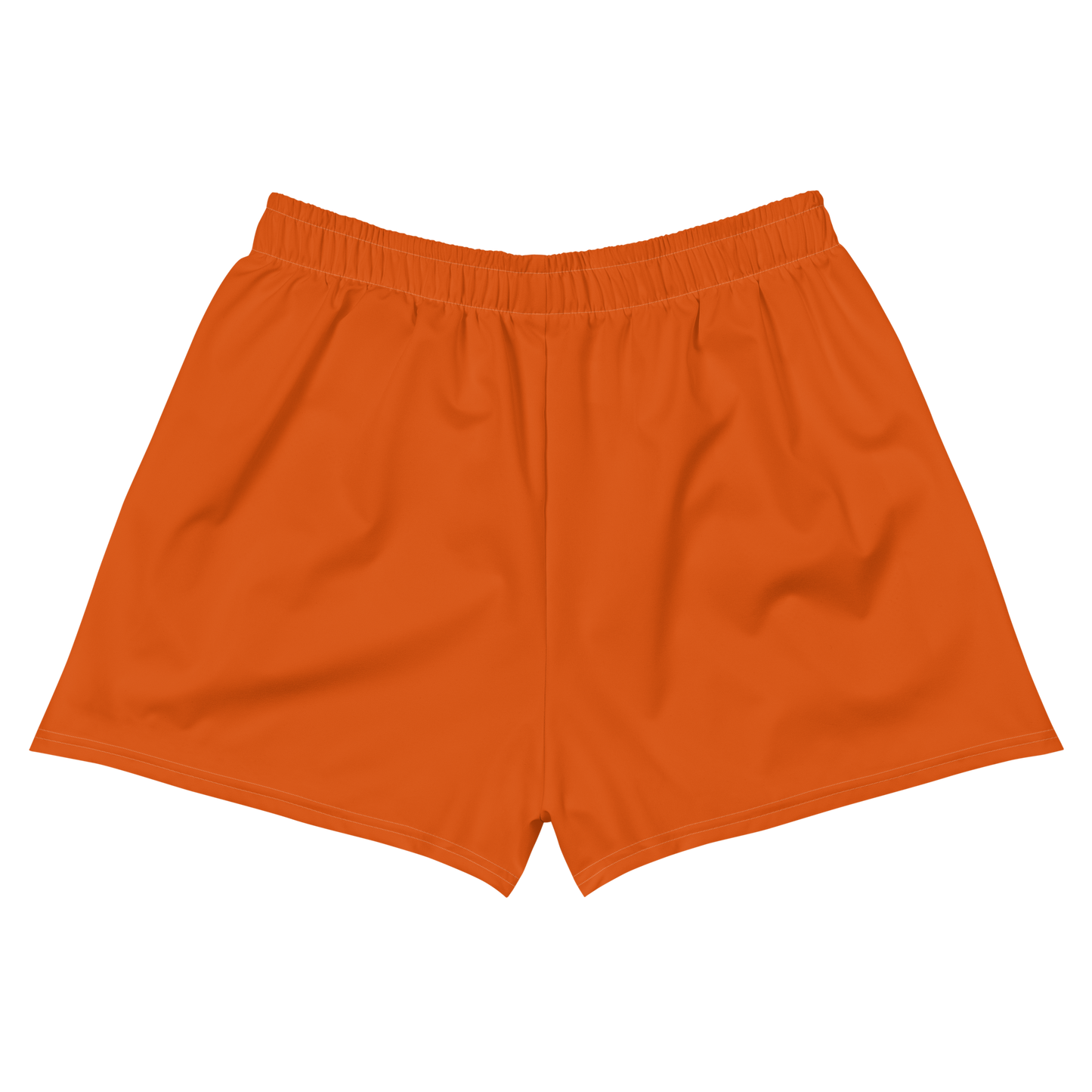 Michigan Upper Peninsula Athletic Shorts (w/ UP USA Flag Outline) | Women's - Maple Leaf Orange