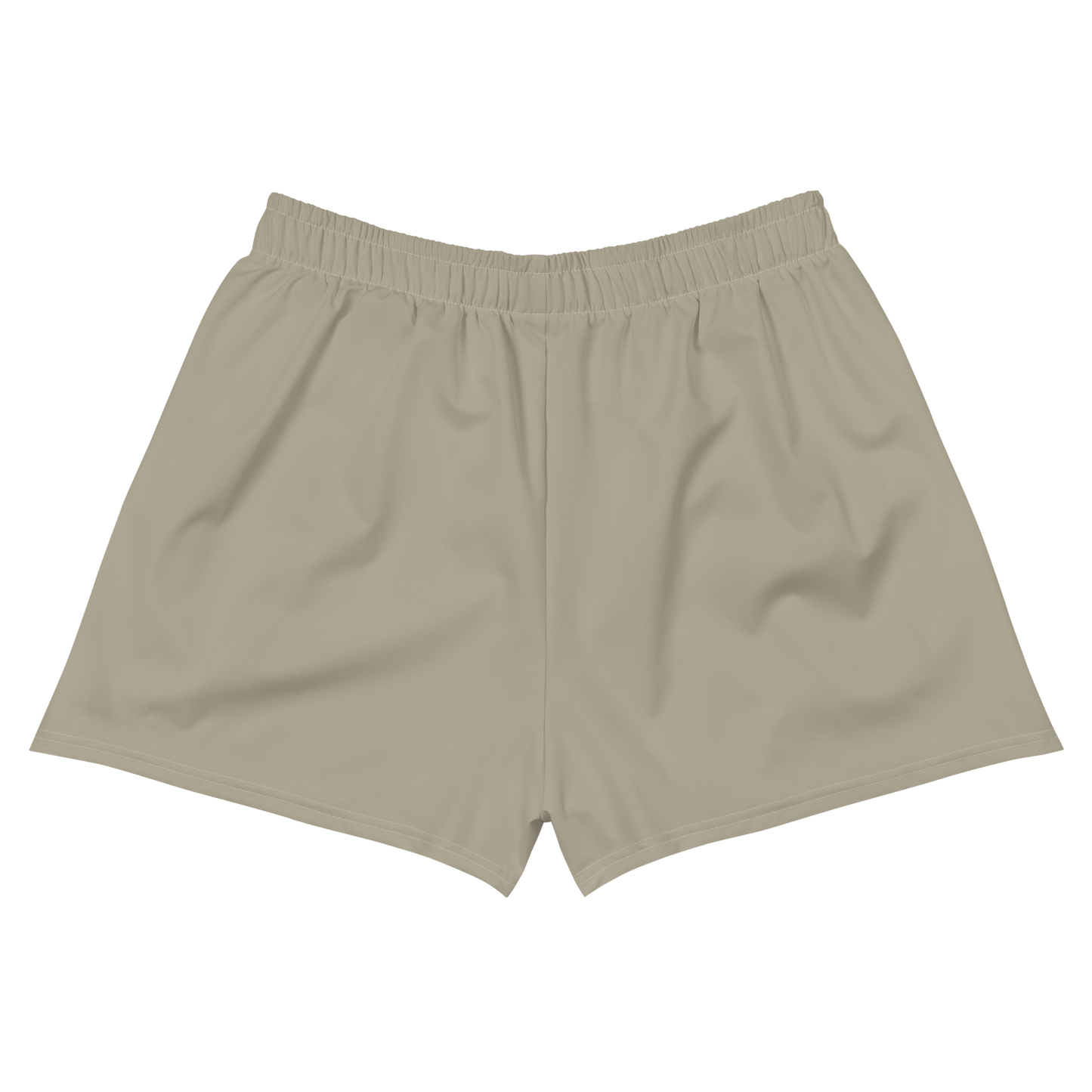 Michigan Upper Peninsula Athletic Shorts (w/ UP USA Flag Outline) | Women's - Petoskey Stone Beige