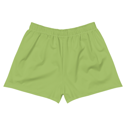 Michigan Upper Peninsula Athletic Shorts (w/ UP USA Flag Outline) | Women's - Gooseberry Green