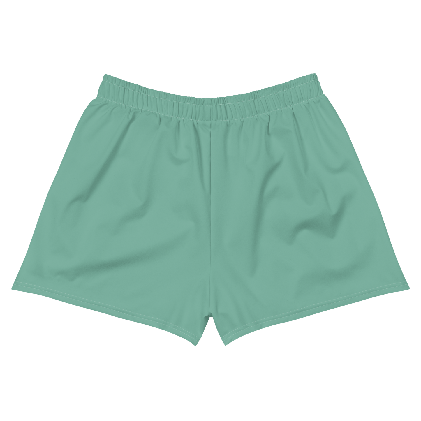 Michigan Upper Peninsula Athletic Shorts (w/ UP USA Flag Outline) | Women's - Metallic Mint Green