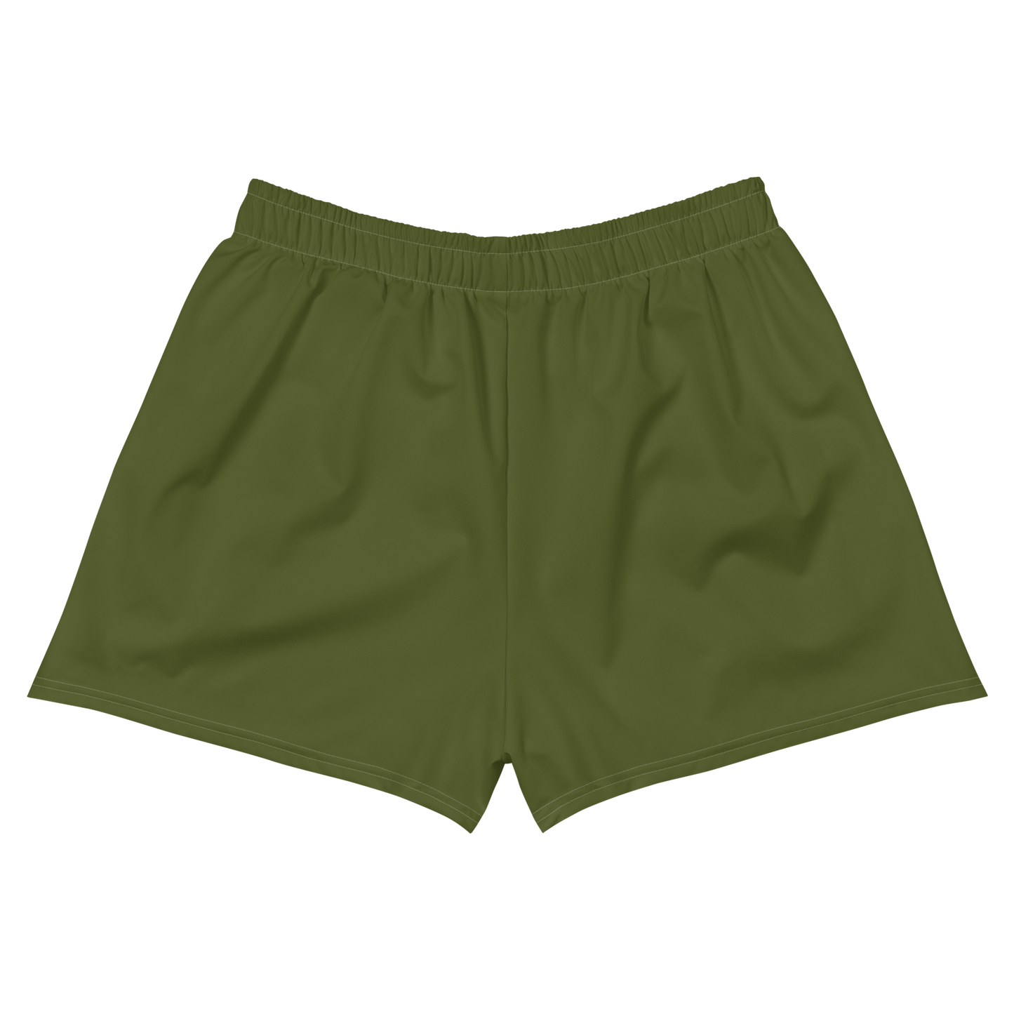 Michigan Upper Peninsula Athletic Shorts (w/ UP USA Flag Outline) | Women's - Army Green