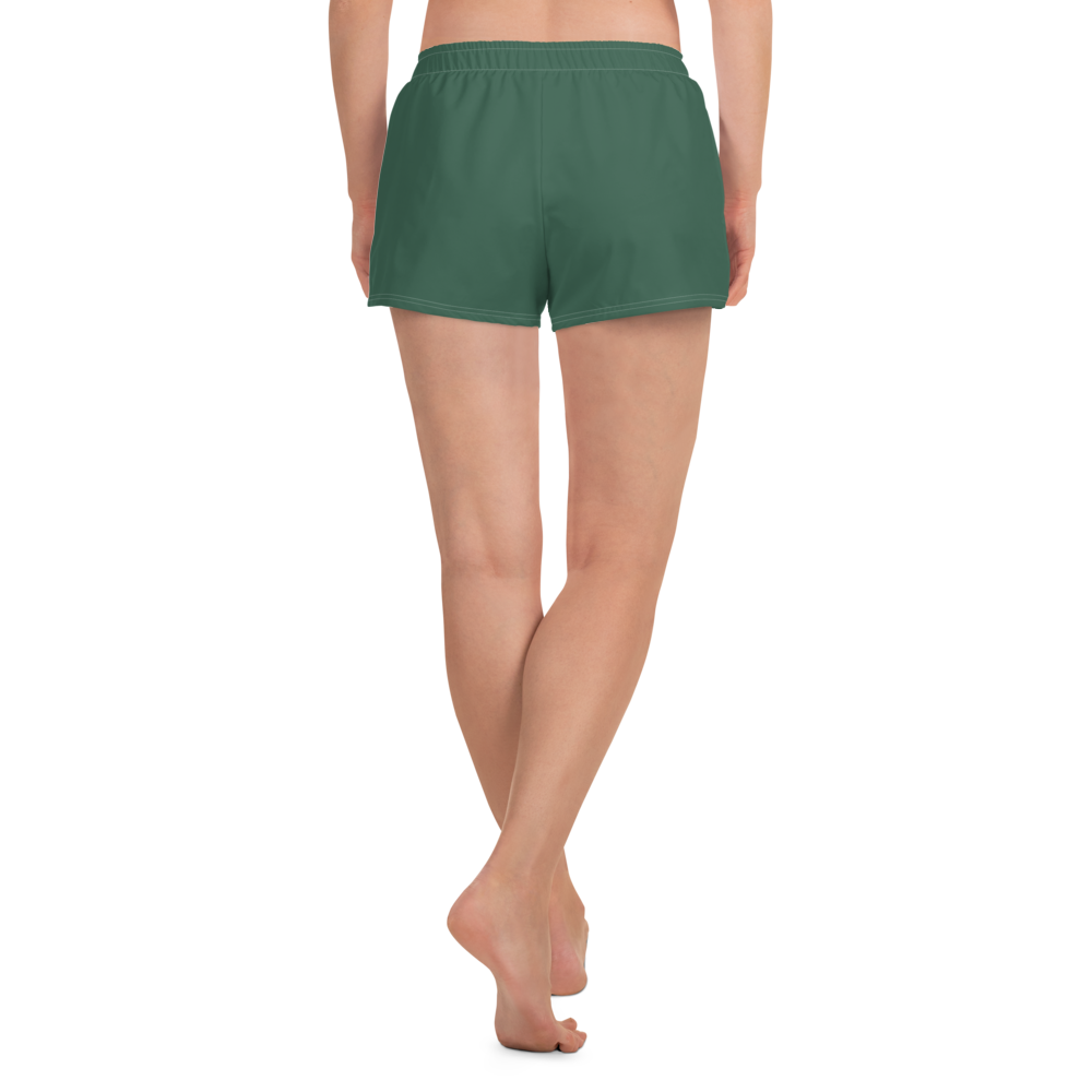 Michigan Upper Peninsula Athletic Shorts (w/ UP USA Flag) | Women's - Ginger Ale Green