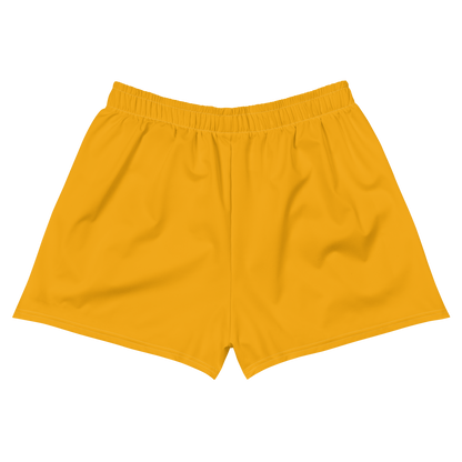 Michigan Upper Peninsula Athletic Shorts (w/ UP USA Flag) | Women's - Birch Leaf Orange