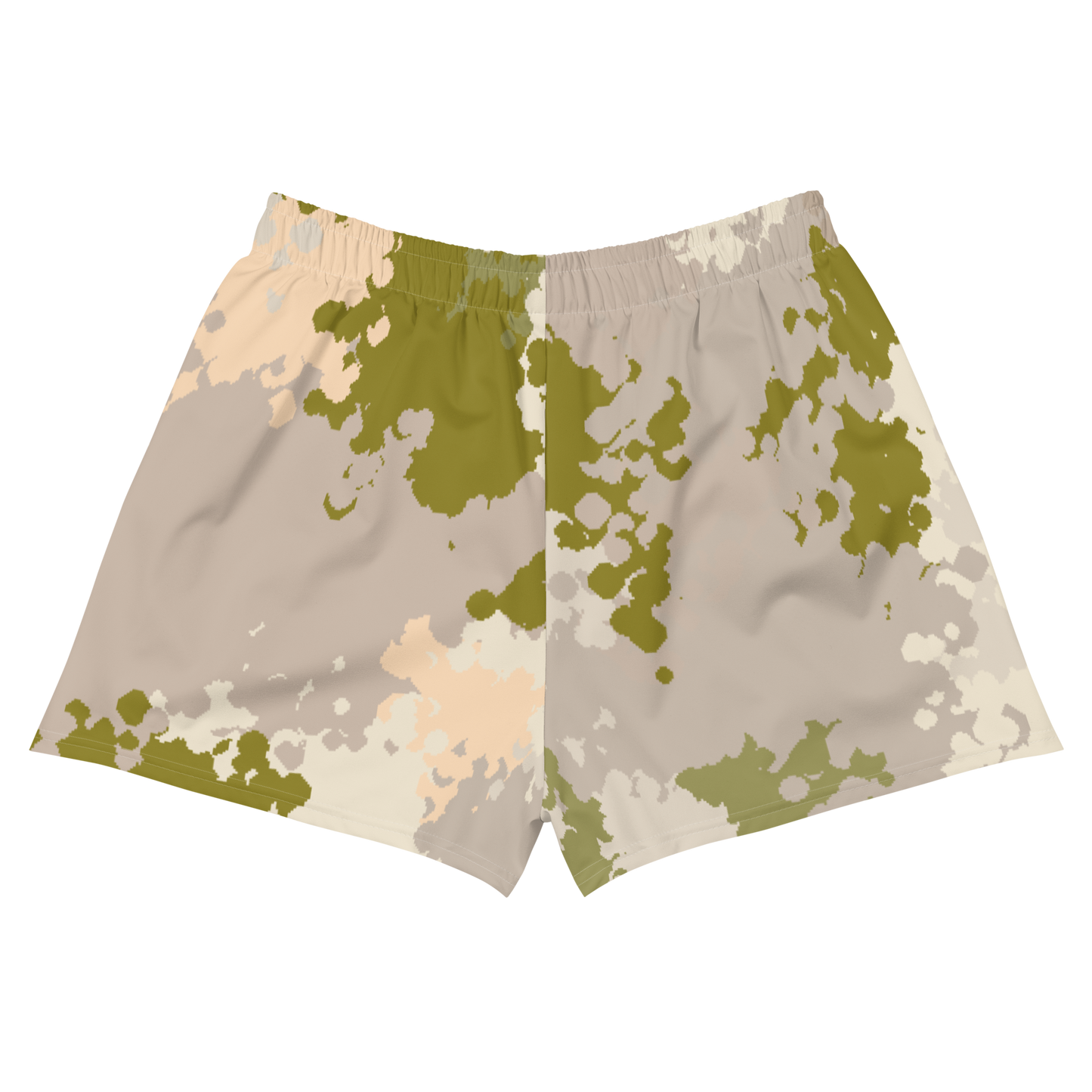 Michigan Upper Peninsula Athletic Shorts (w/ UP USA Flag) | Women's - Rosy Mound Camo