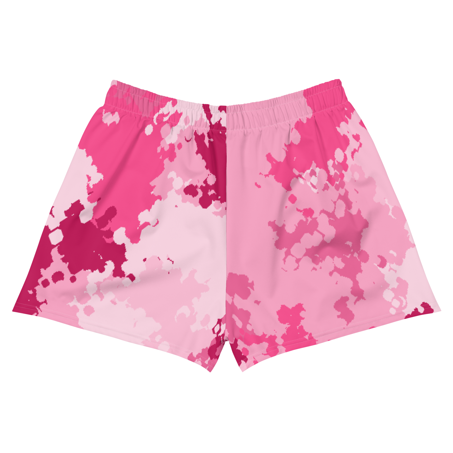 Michigan Upper Peninsula Athletic Shorts (w/ UP USA Flag) | Women's - Pink Camo