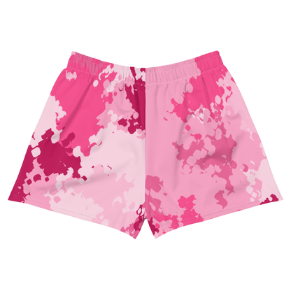 Michigan Upper Peninsula Athletic Shorts (w/ UP USA Flag) | Women's - Pink Camo