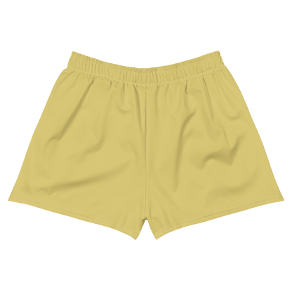 Michigan Upper Peninsula Athletic Shorts (w/ UP USA Flag) | Women's - Plum Yellow