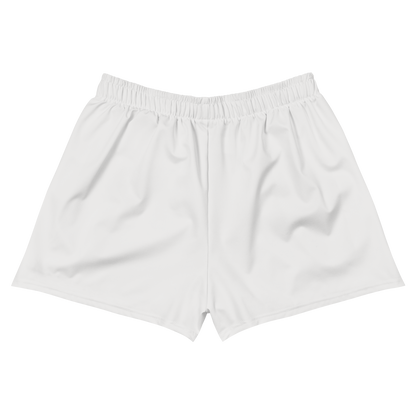 Michigan Upper Peninsula Athletic Shorts (w/ UP USA Flag) | Women's - Birch Bark White