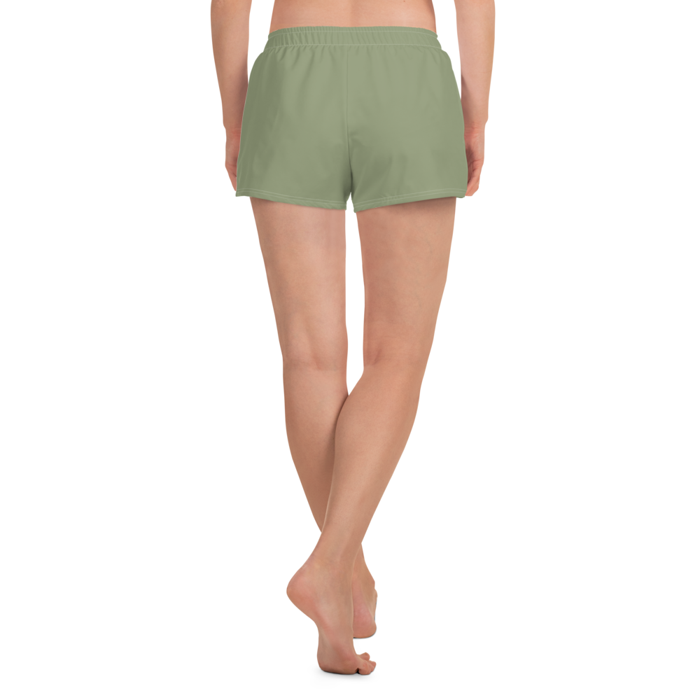 Michigan Upper Peninsula Athletic Shorts (w/ UP Outline) | Women's - Beachgrass Green