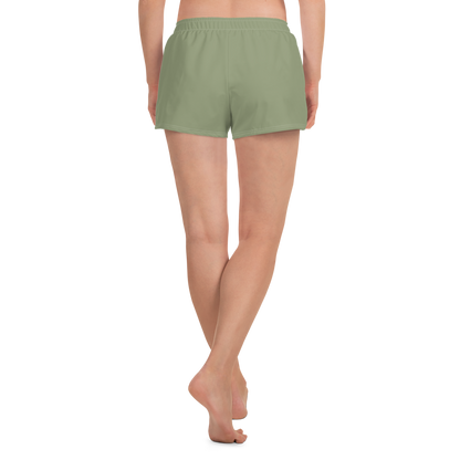 Michigan Upper Peninsula Athletic Shorts (w/ UP Outline) | Women's - Beachgrass Green