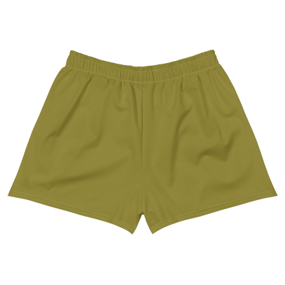 Michigan Upper Peninsula Athletic Shorts (w/ UP Outline) | Women's - Scrub Gold