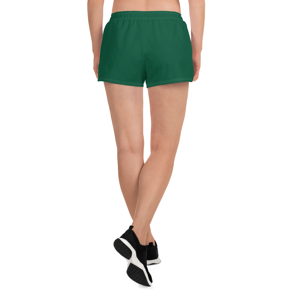 Michigan Upper Peninsula Athletic Shorts (w/ UP Outline) | Women's - Superior Green