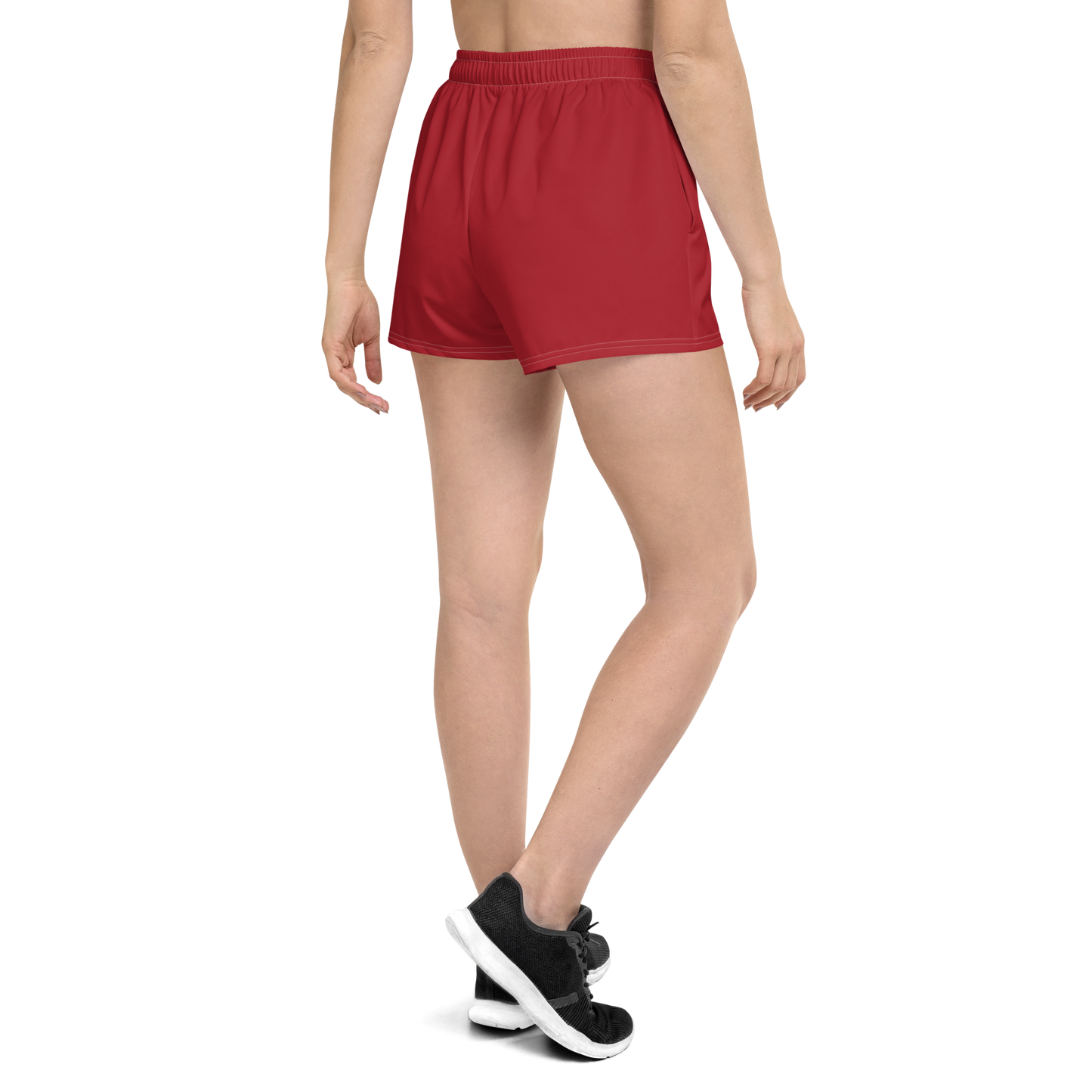 Michigan Upper Peninsula Athletic Shorts (w/ UP Outline) | Women's - Thimbleberry Red