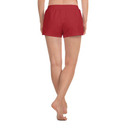 Michigan Upper Peninsula Athletic Shorts (w/ UP Outline) | Women's - Thimbleberry Red