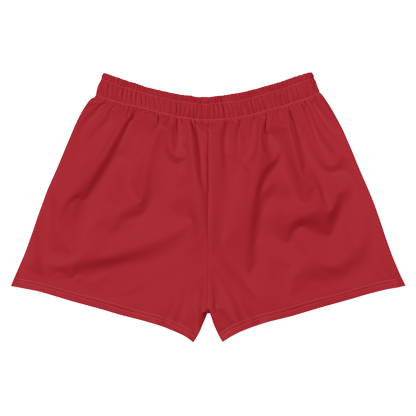 Michigan Upper Peninsula Athletic Shorts (w/ UP Outline) | Women's - Thimbleberry Red