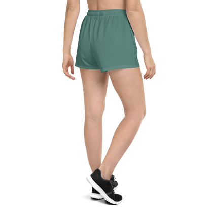 Michigan Upper Peninsula Athletic Shorts (w/ UP Outline) | Women's - Copper Green