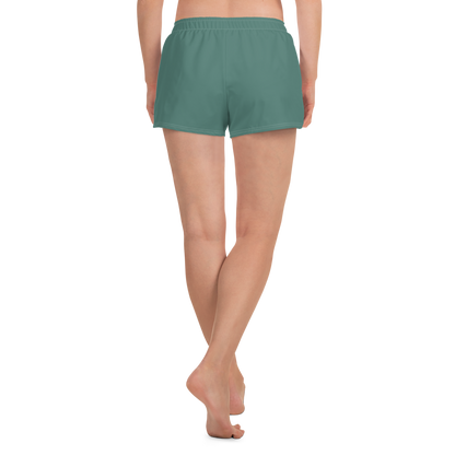 Michigan Upper Peninsula Athletic Shorts (w/ UP Outline) | Women's - Copper Green