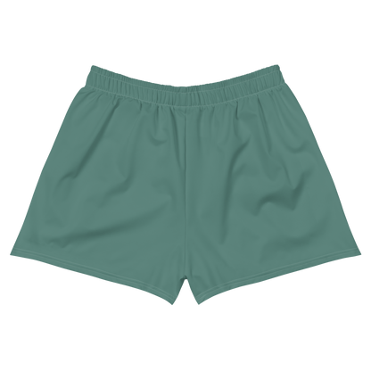 Michigan Upper Peninsula Athletic Shorts (w/ UP Outline) | Women's - Copper Green