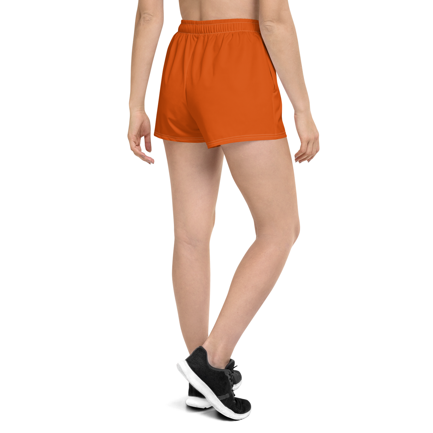 Michigan Upper Peninsula Athletic Shorts (w/ UP Outline) | Women's - Maple Leaf Orange