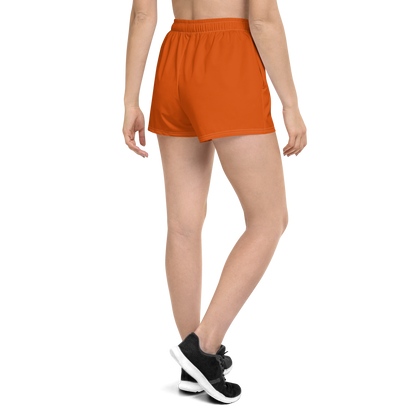 Michigan Upper Peninsula Athletic Shorts (w/ UP Outline) | Women's - Maple Leaf Orange