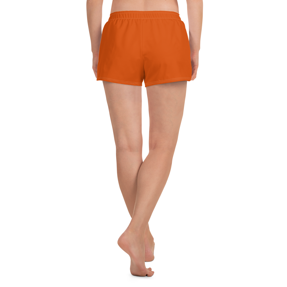 Michigan Upper Peninsula Athletic Shorts (w/ UP Outline) | Women's - Maple Leaf Orange