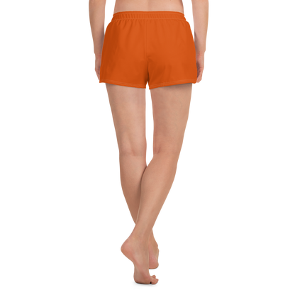 Michigan Upper Peninsula Athletic Shorts (w/ UP Outline) | Women's - Maple Leaf Orange