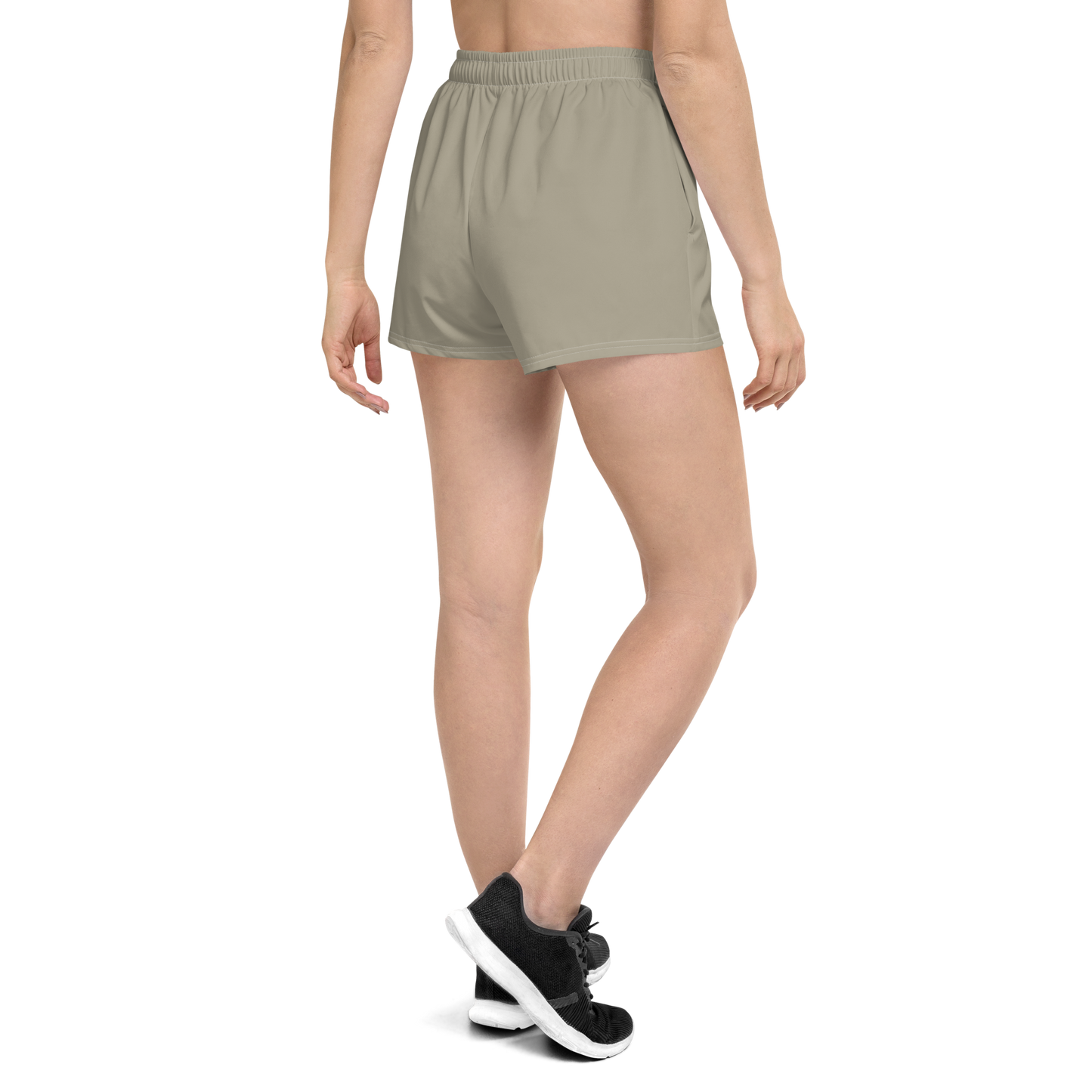 Michigan Upper Peninsula Athletic Shorts (w/ UP Outline) | Women's - Petoskey Stone Beige