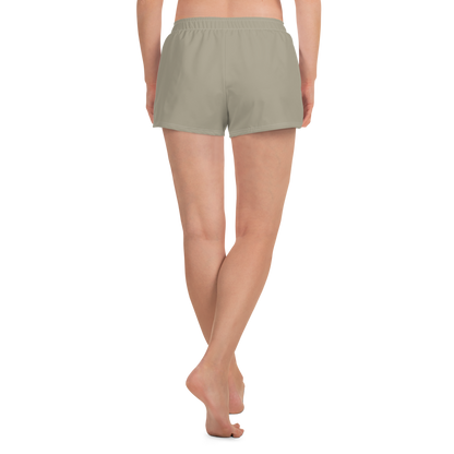 Michigan Upper Peninsula Athletic Shorts (w/ UP Outline) | Women's - Petoskey Stone Beige