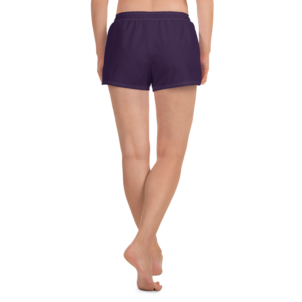 Michigan Upper Peninsula Athletic Shorts (w/ UP Outline) | Women's - Blackcurrant