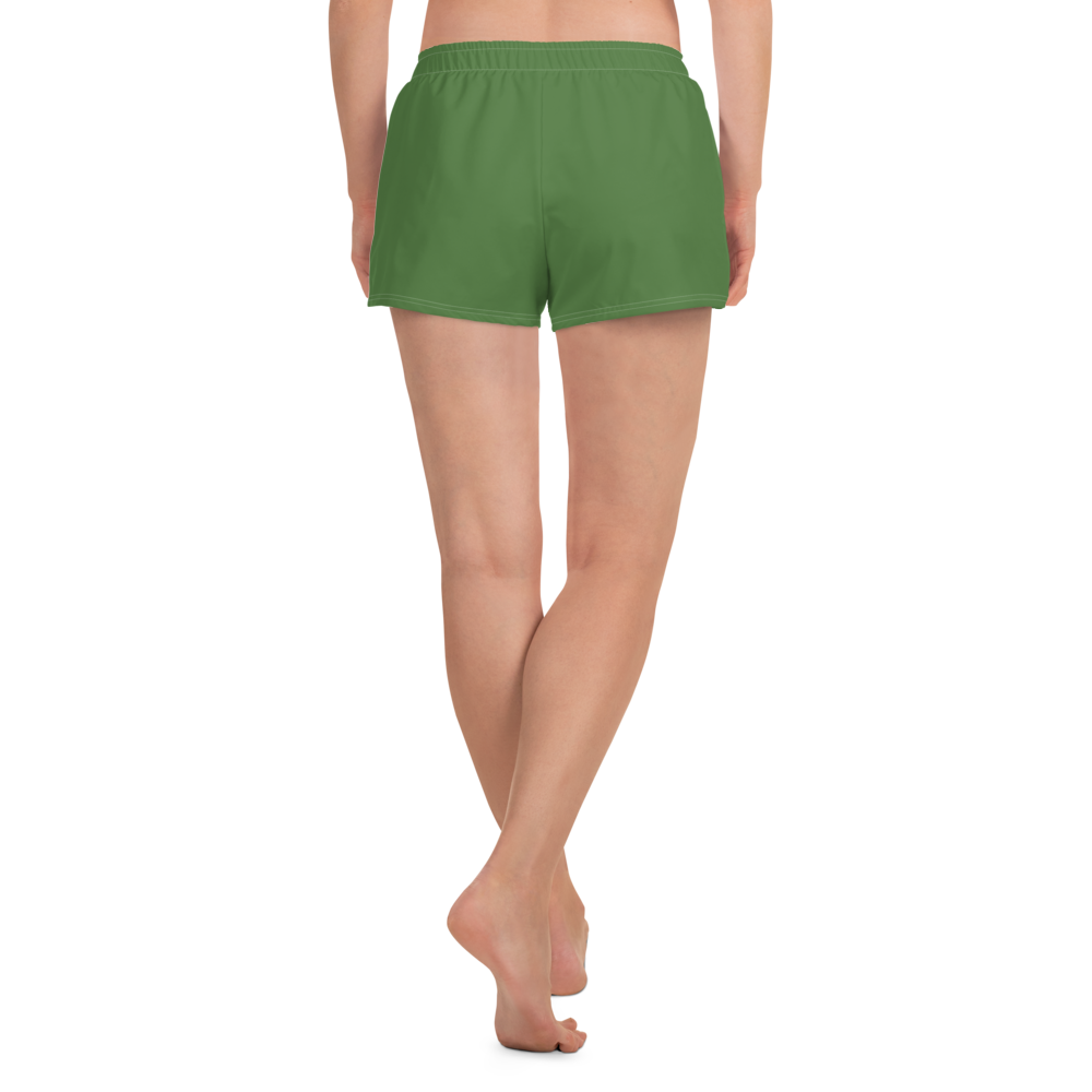 Michigan Upper Peninsula Athletic Shorts (w/ UP Outline) | Women's - Pine Green