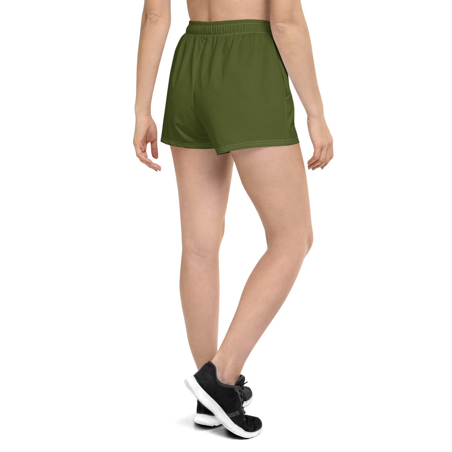 Michigan Upper Peninsula Athletic Shorts (w/ UP Outline) | Women's - Army Green