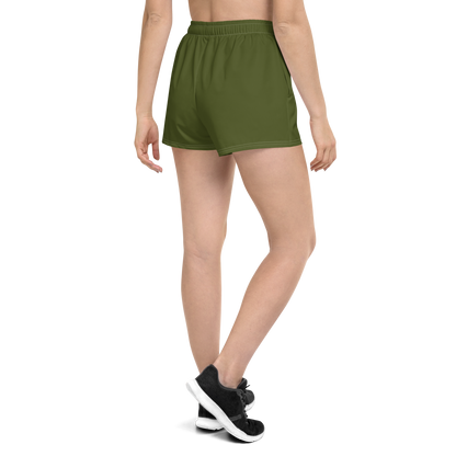 Michigan Upper Peninsula Athletic Shorts (w/ UP Outline) | Women's - Army Green