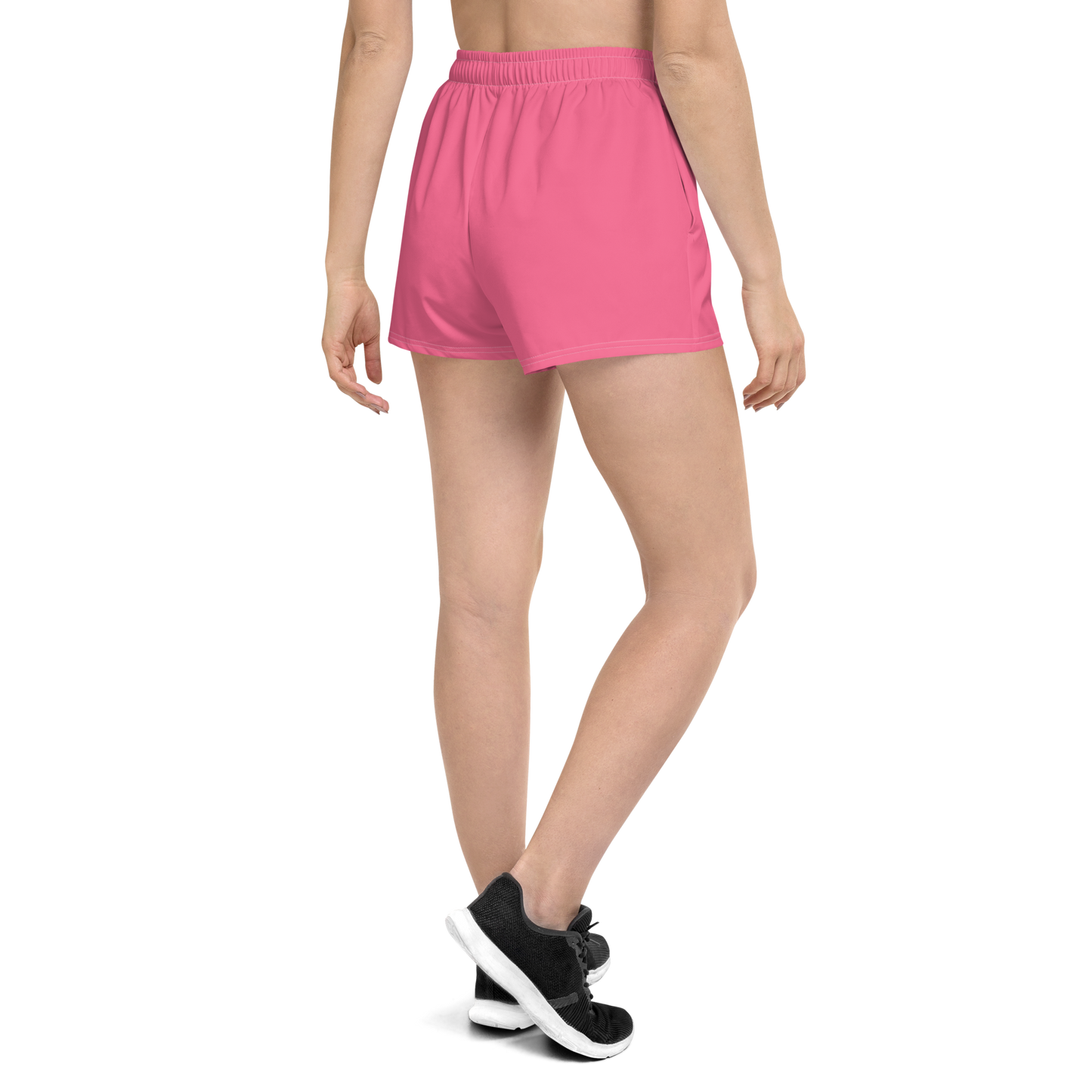 Michigan Upper Peninsula Athletic Shorts (w/ UP Outline) | Women's - Rhodochrosite Pink