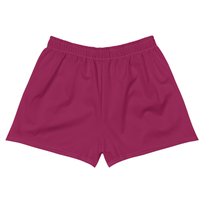 Michigan Upper Peninsula Athletic Shorts (w/ UP Outline) | Women's - Ruby Red