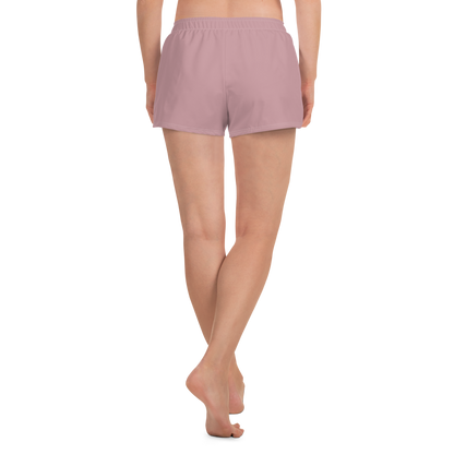 Michigan Upper Peninsula Athletic Shorts (w/ UP Outline) | Women's - Cherry Blossom Pink