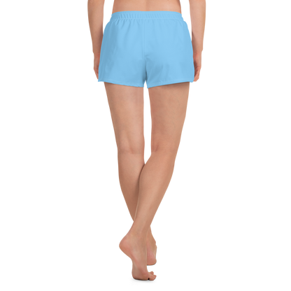 Michigan Upper Peninsula Athletic Shorts (w/ UP Outline) | Women's - Azure