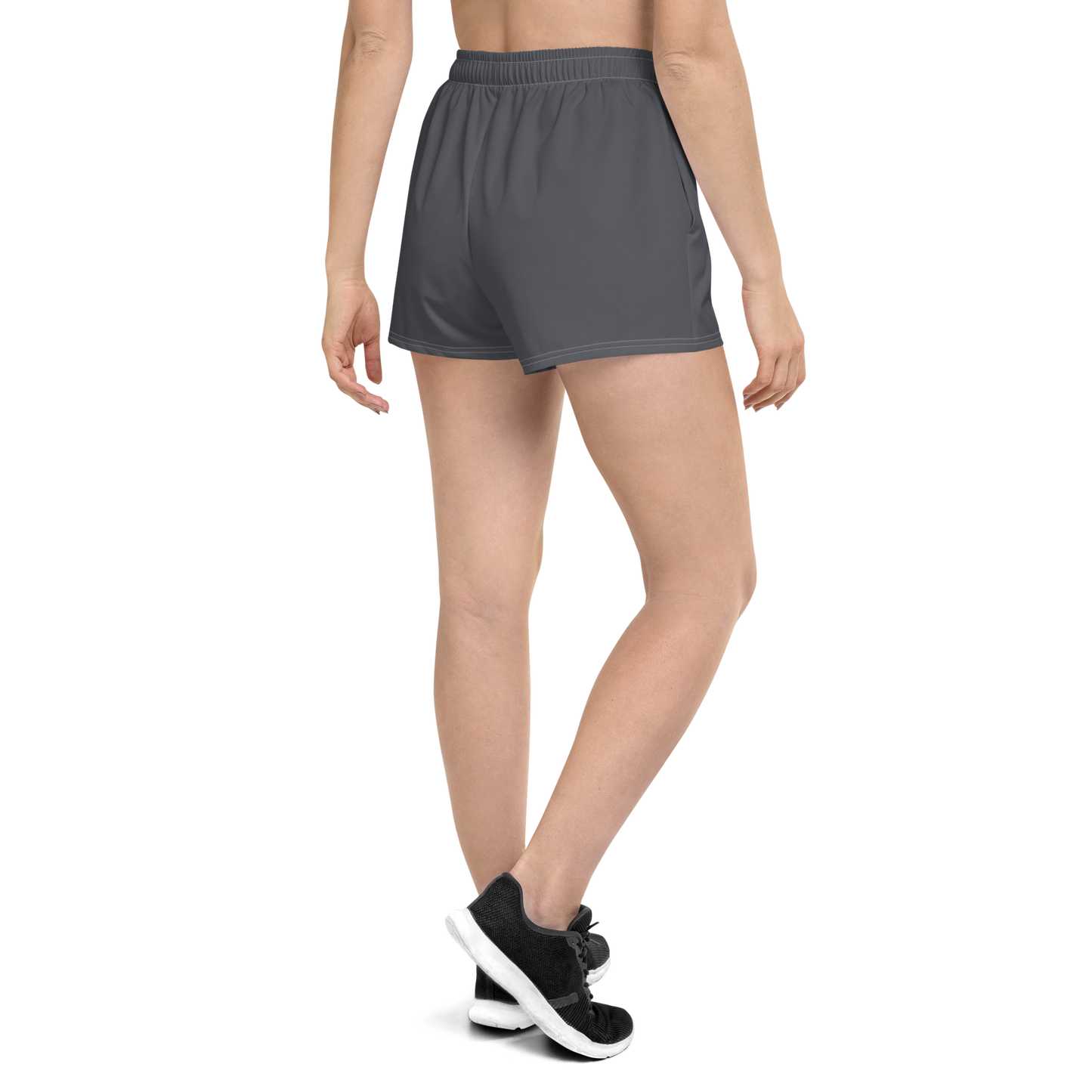 Michigan Upper Peninsula Athletic Shorts (w/ UP Outline) | Women's - Iron Ore Grey